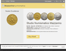 Tablet Screenshot of numismaticamazzarino.com